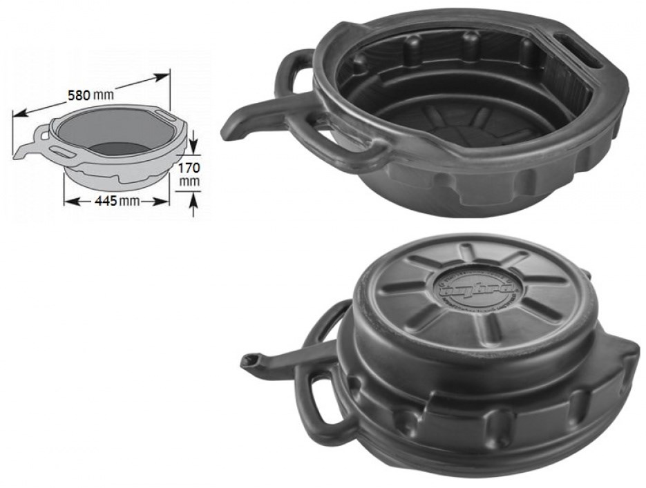 A90051 Поддон для слива масла 16 л., 580х445х170 мм